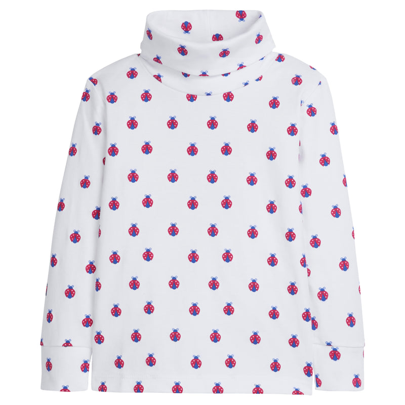 Printed Turtleneck - Lady Bugs - Born Childrens Boutique