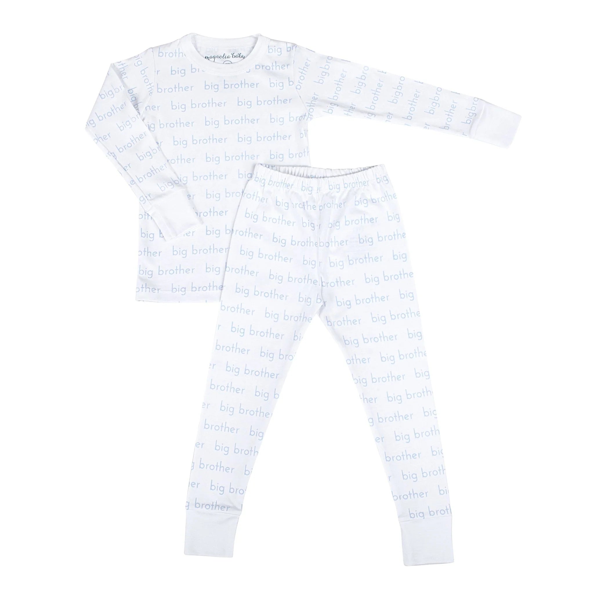 Big Brother Print Long Pajamas - Born Childrens Boutique