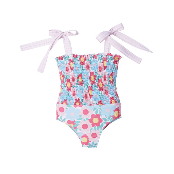 Retro Flowers Swimsuit - Born Childrens Boutique