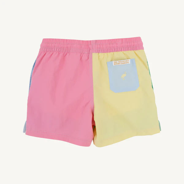 Country Club Colorblock Trunk - Grace Bay Green, Buckhead Blue, Lake Worth Yellow and Hamptons Hot Pink - Born Childrens Boutique