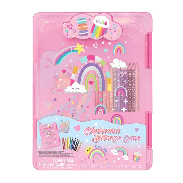 Clipboard Storage Case Rainbow - Born Childrens Boutique