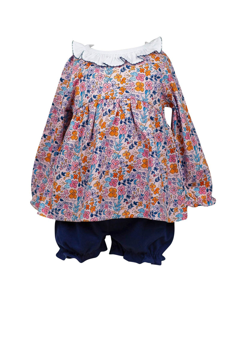 Pre-Order Pansy Floral Bloomer Set - Born Childrens Boutique