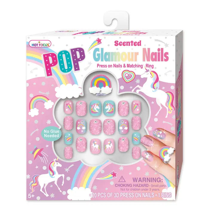 Pop Glamour Nails, Unicorn - Born Childrens Boutique