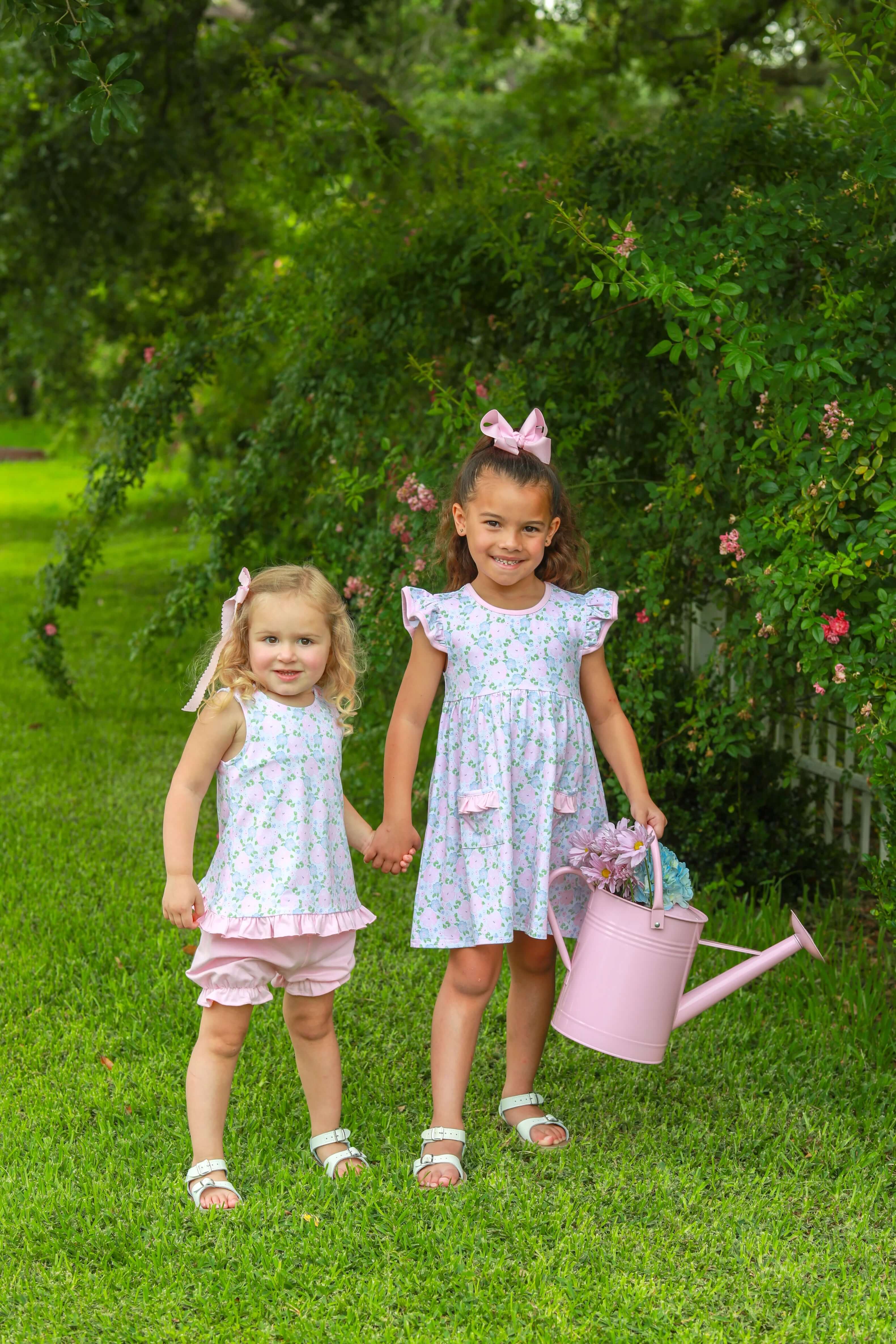 Floral Blossoms Bloomer Set - Born Childrens Boutique