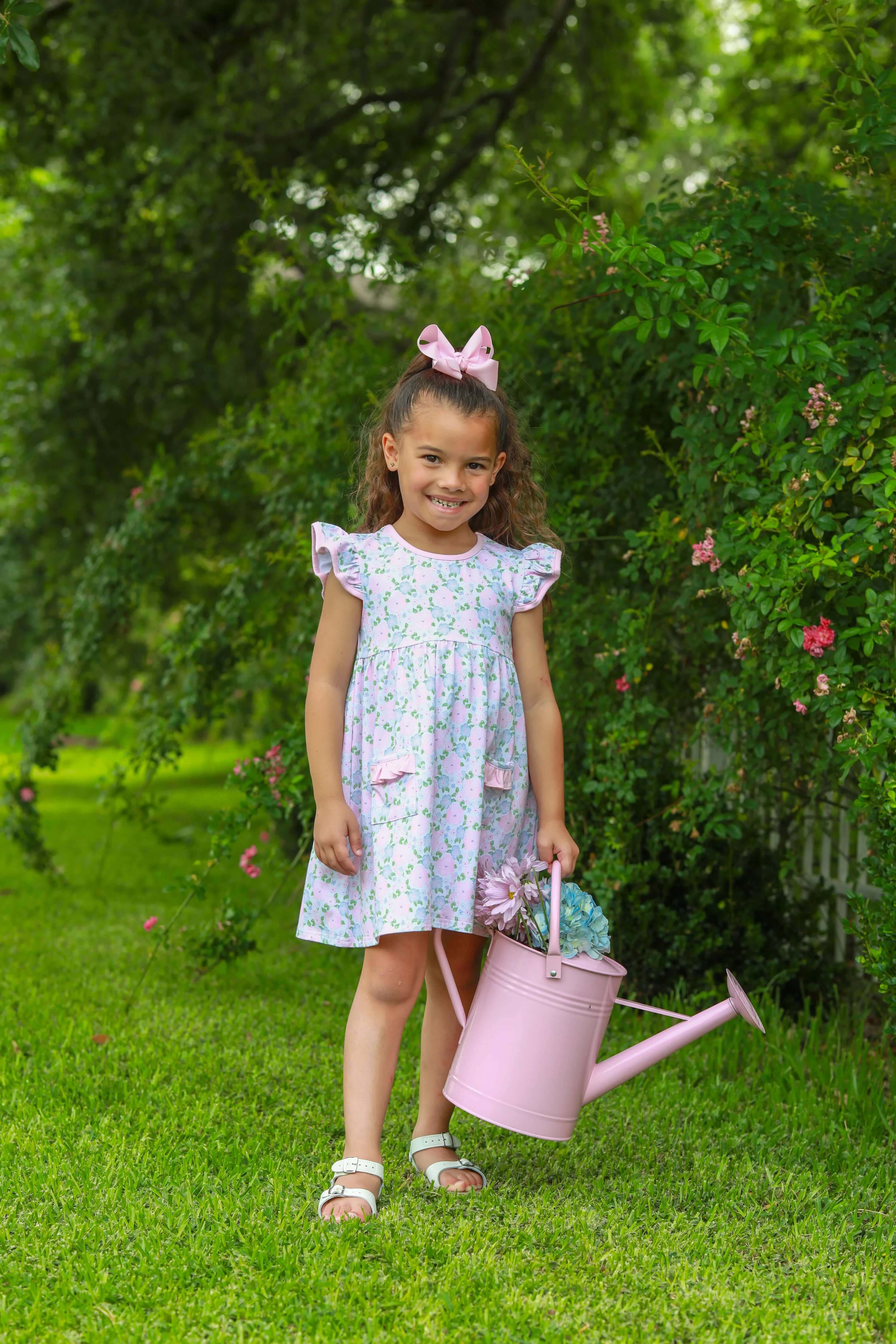 Floral Blossoms Dress - Born Childrens Boutique