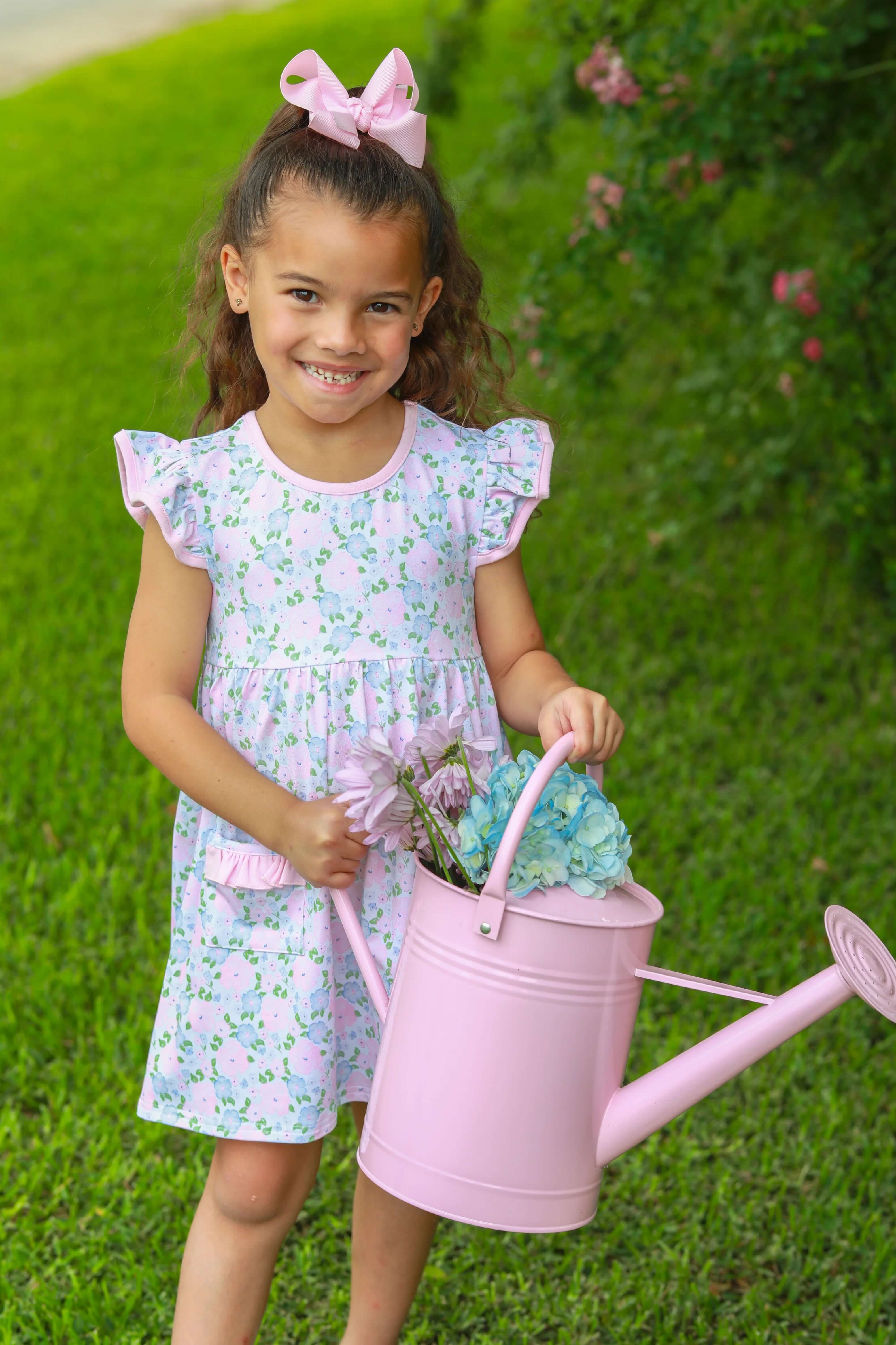 Floral Blossoms Dress - Born Childrens Boutique