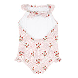 Raspberry Red Halter Once Piece - Born Childrens Boutique