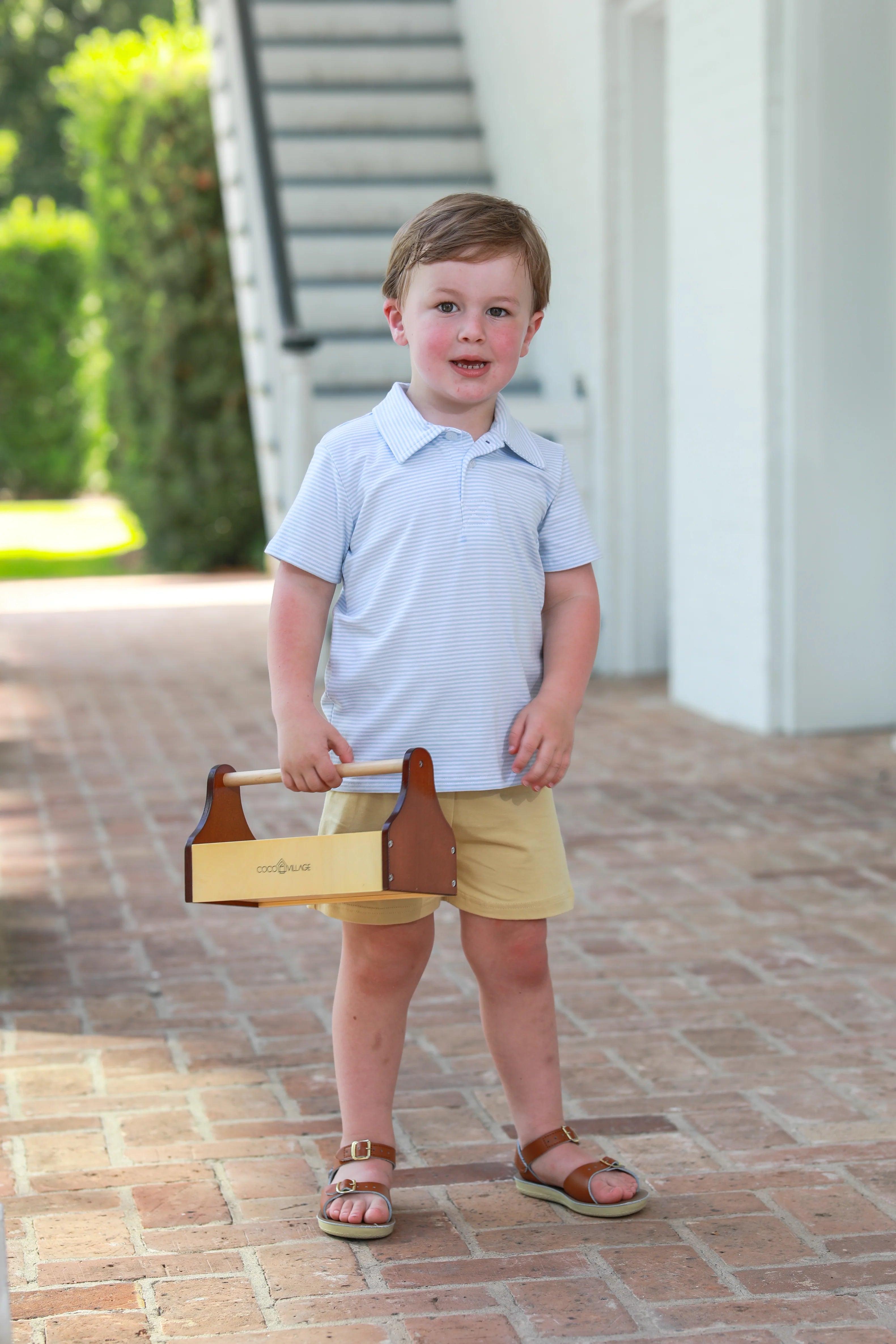 Henry Polo - Light Blue Stripe - Born Childrens Boutique