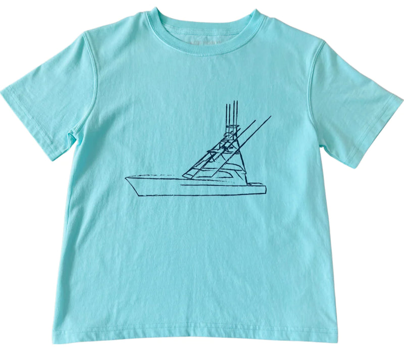 SS Sport Fishing Boat T-Shirt - Born Childrens Boutique