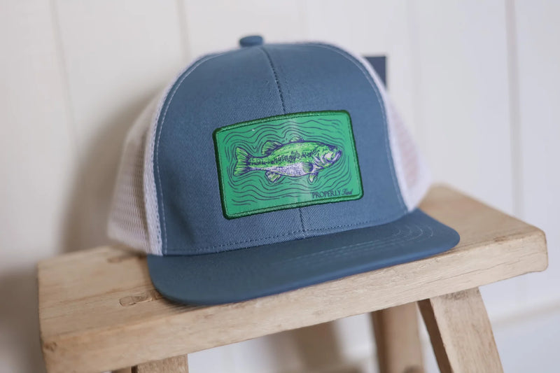 Youth Trucker Spotted Bass Hat - Born Childrens Boutique