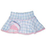 Pre-Order Quinn Skort - Light Blue Buff Check - Born Childrens Boutique