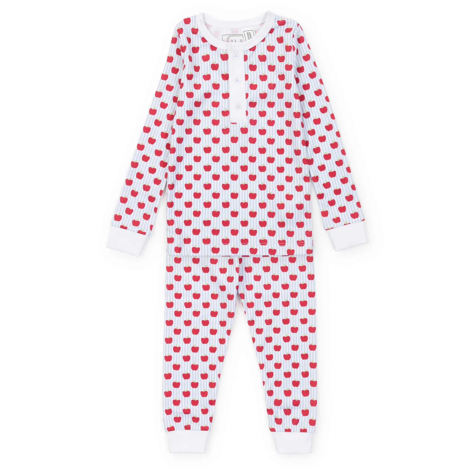 Jack Boy Pajamas Pant Set - Schoolhouse Apples Blue