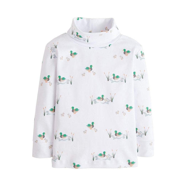Mallard Printed Turtleneck - Born Childrens Boutique