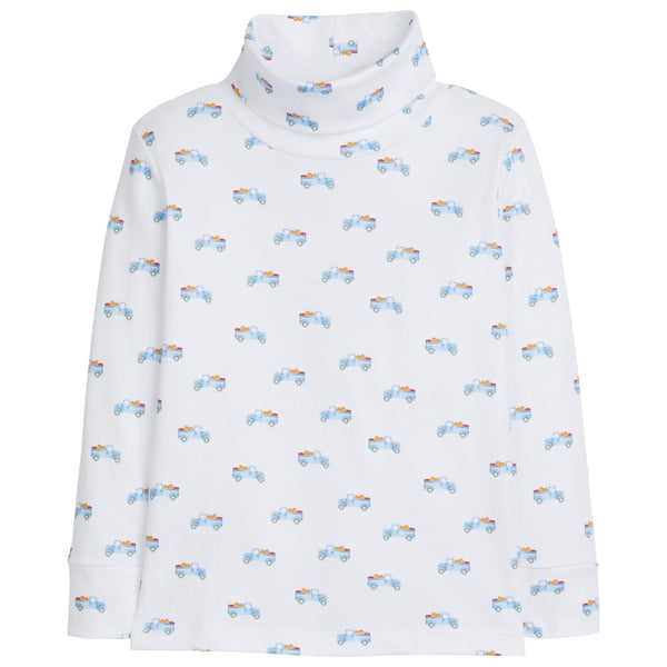 Printed Turtleneck - Harvest Truck - Born Childrens Boutique