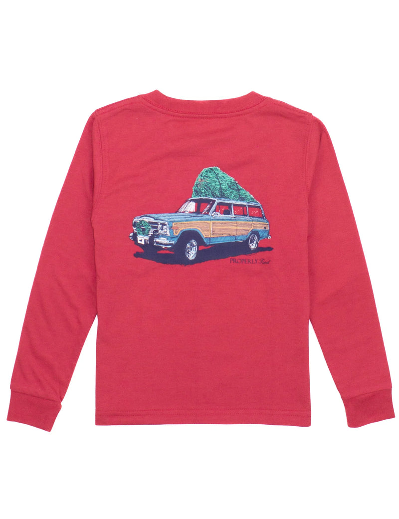 Holiday Run LS Cabernet - Born Childrens Boutique