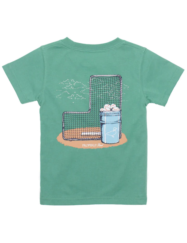 Baseball Bucket Short Sleeve - Ivy - Born Childrens Boutique