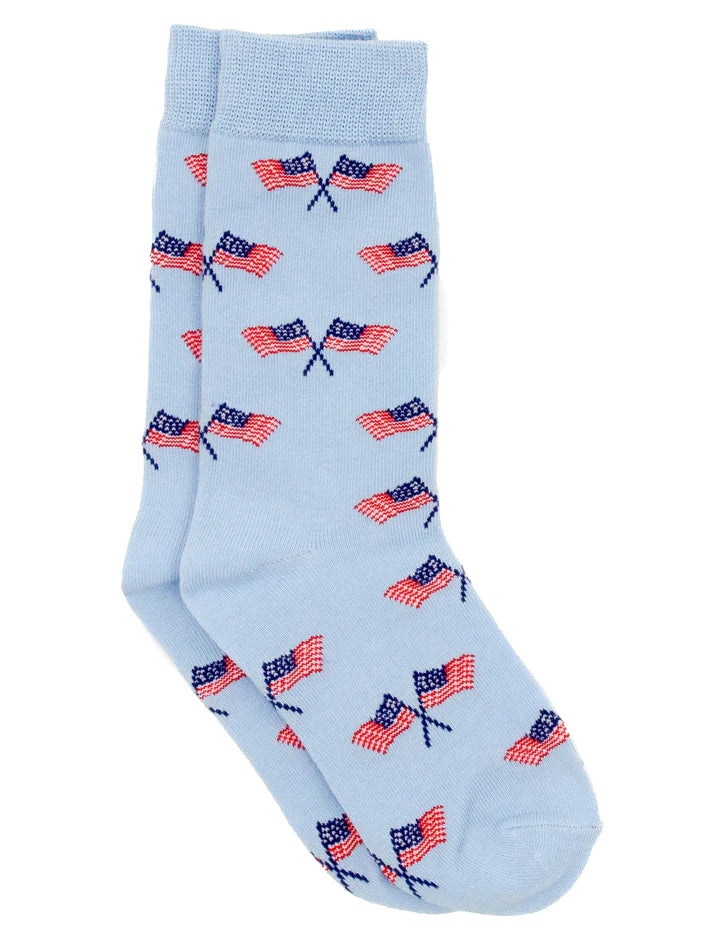 Lucky Duck Sock, Freedom Flag - Born Childrens Boutique