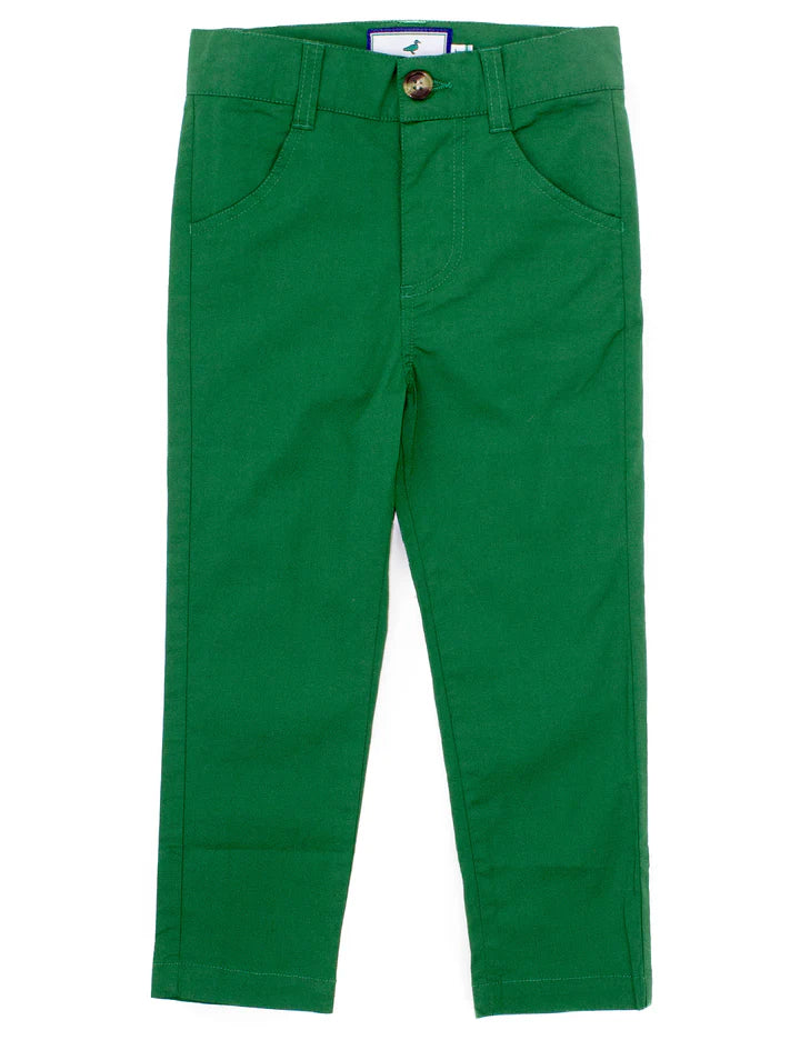 Charleston Pant Hunter Green - Born Childrens Boutique