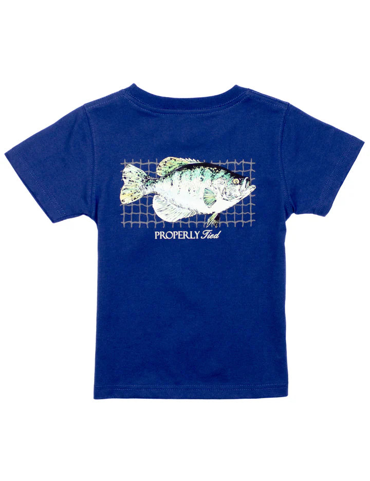 Crappie SS River Blue Shirt - Born Childrens Boutique