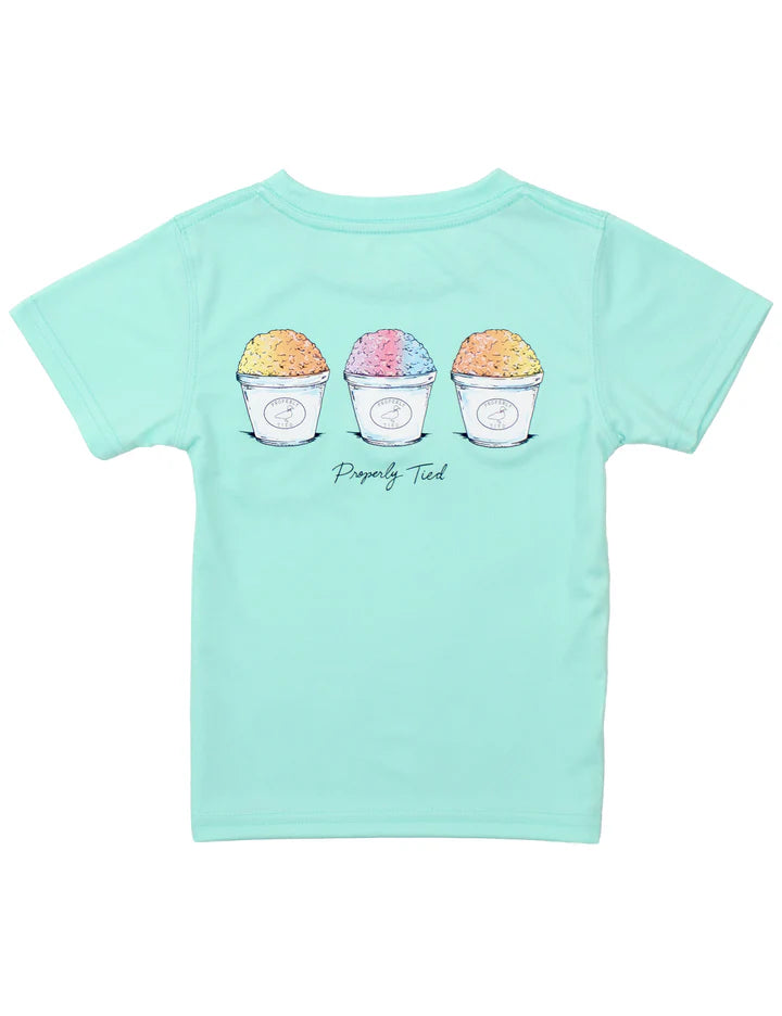 Girls Performance Tee SS Chillin Seafoam - Born Childrens Boutique