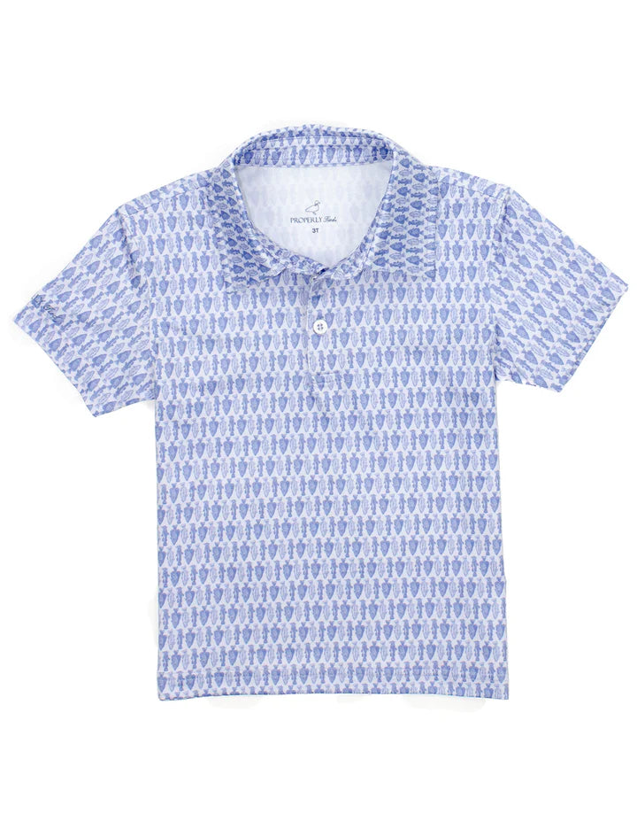 Boys Inlet Polo Fisherman's Paradise - Born Childrens Boutique