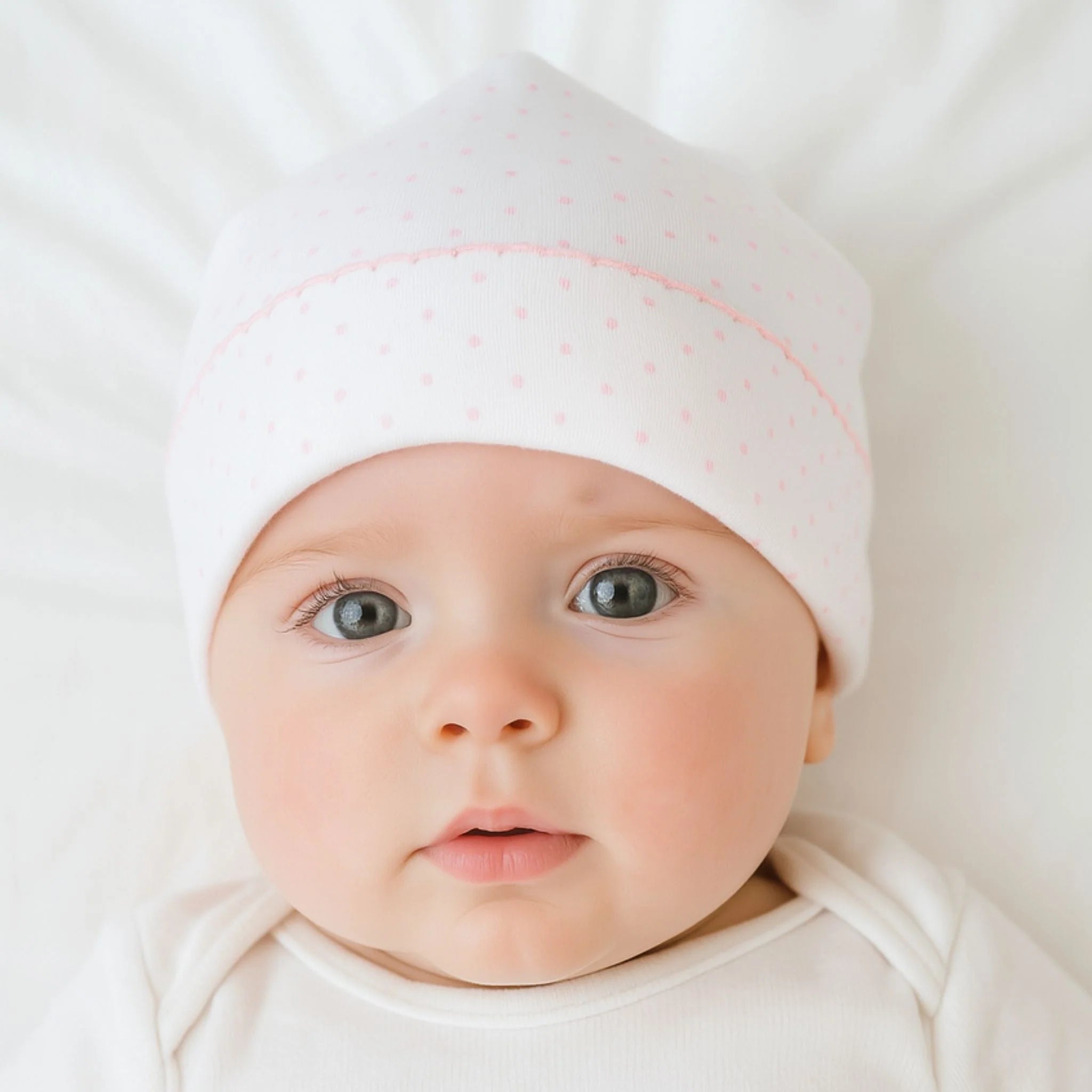 Mini Dots Pink Hat - Born Childrens Boutique