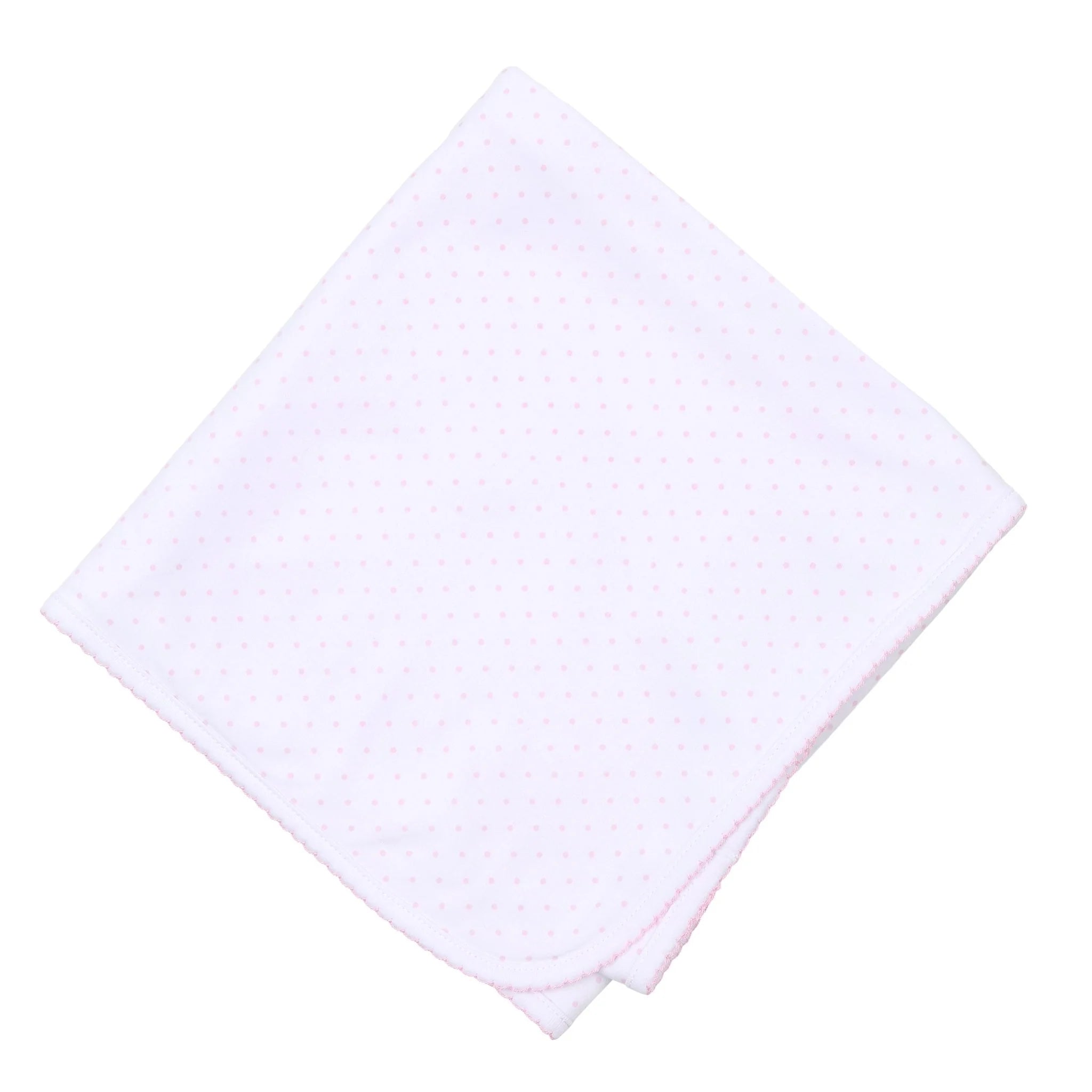 Mini Dots Pink Receiving Blanket - Born Childrens Boutique