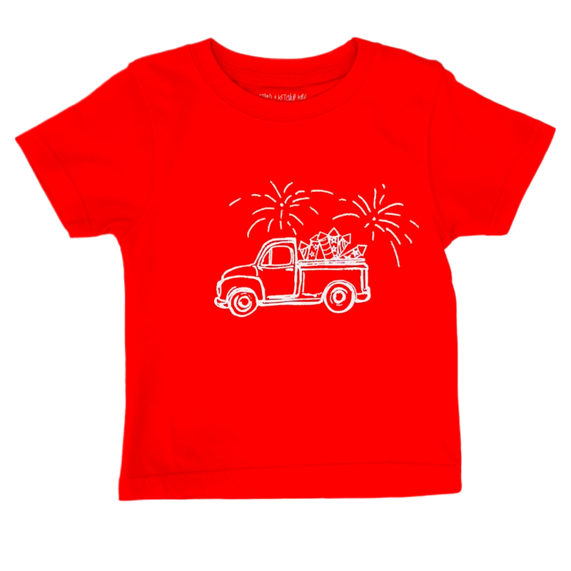 SS Red Patriotic T-Shirt - Born Childrens Boutique