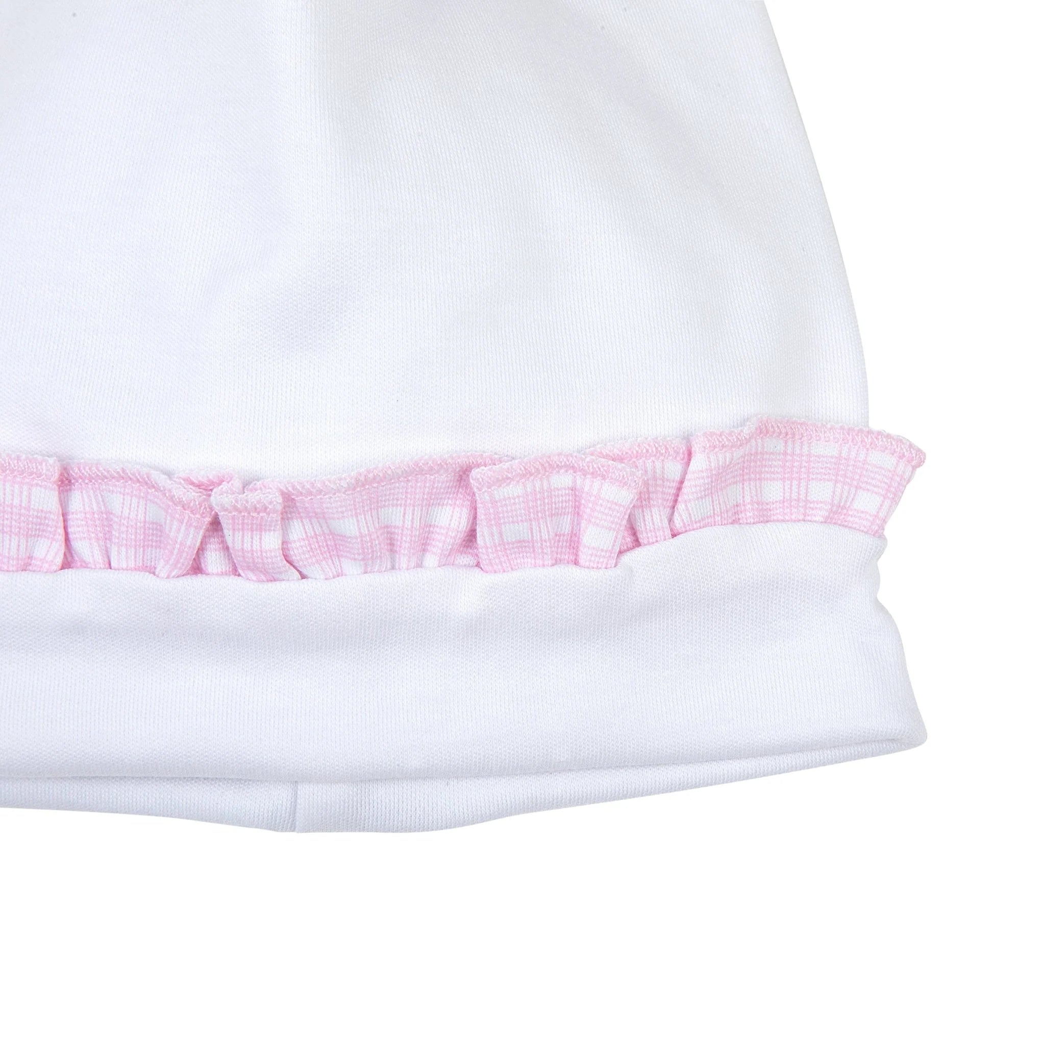 New Beginnings Pink Ruffle Hat - Born Childrens Boutique