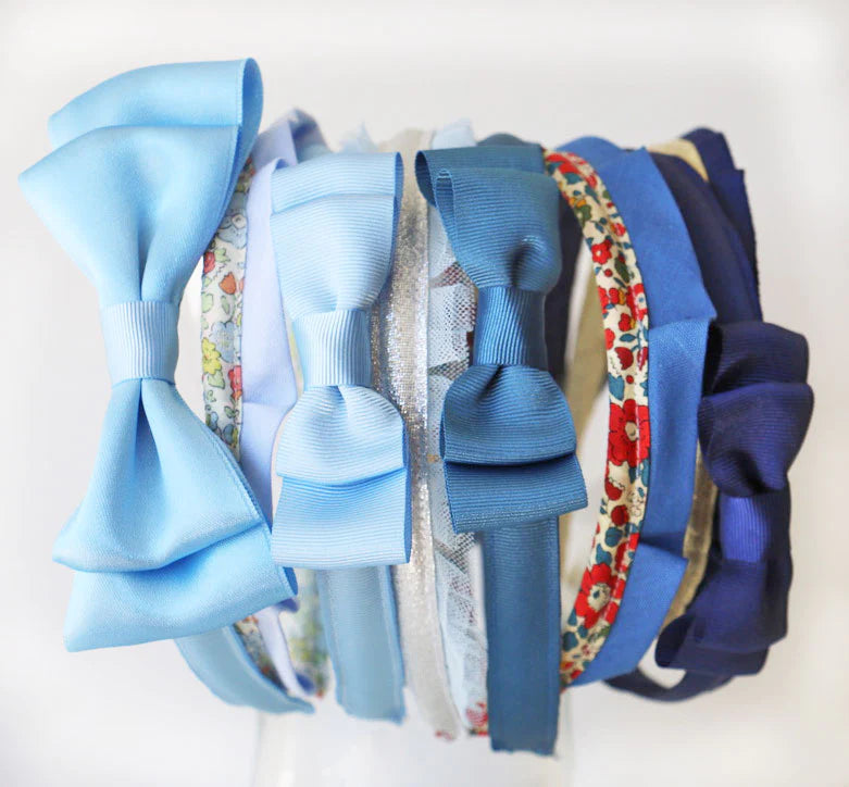 Audrey Headband, Baby Blue - Born Childrens Boutique