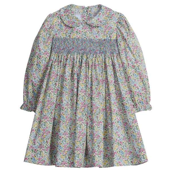 Smocked Charlotte Dress - Green Gables - Born Childrens Boutique