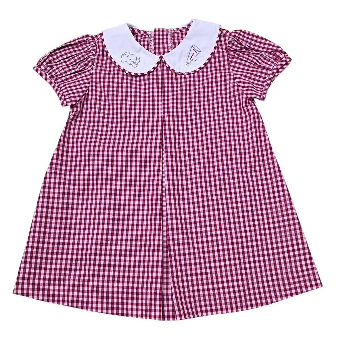 Elephant Crimson/Gray Dress - Born Childrens Boutique