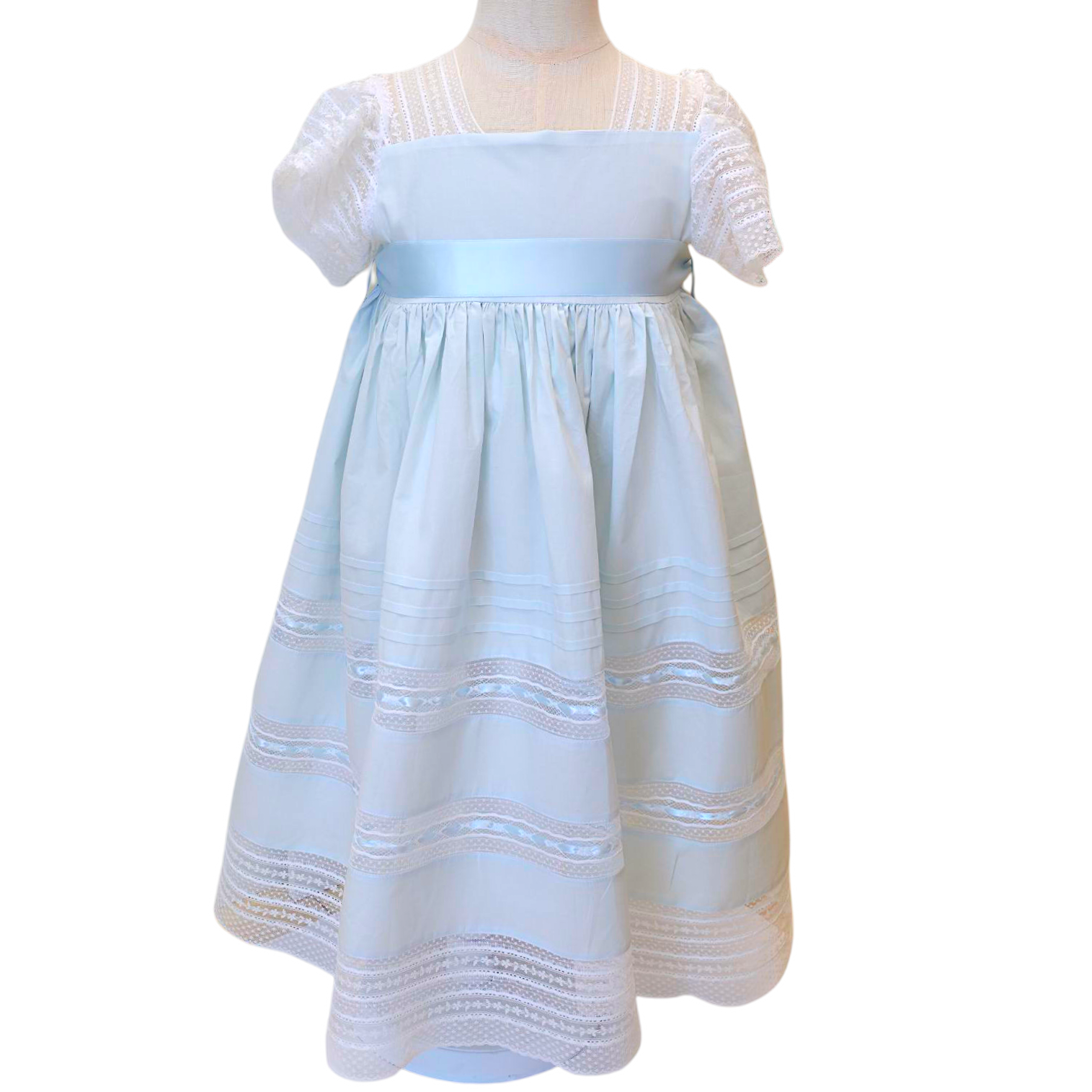 Phoenix & Ren Blue Lillian Dress - Blue Ribbons - Born Childrens Boutique