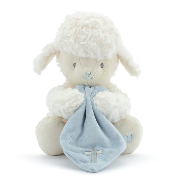 Blue Jesus Loves Me Mechanical Lamb - Born Childrens Boutique