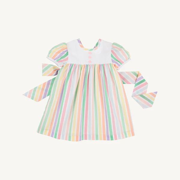 Short Sleeve Brigantine Dress - Southampton Stripe with Worth Avenue Stripe - Born Childrens Boutique