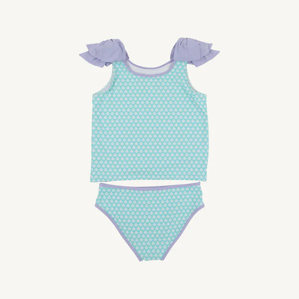 Snorkel Tour Tankini - Dunmore Doo-Dad with Lauderdale Lavender - Born Childrens Boutique