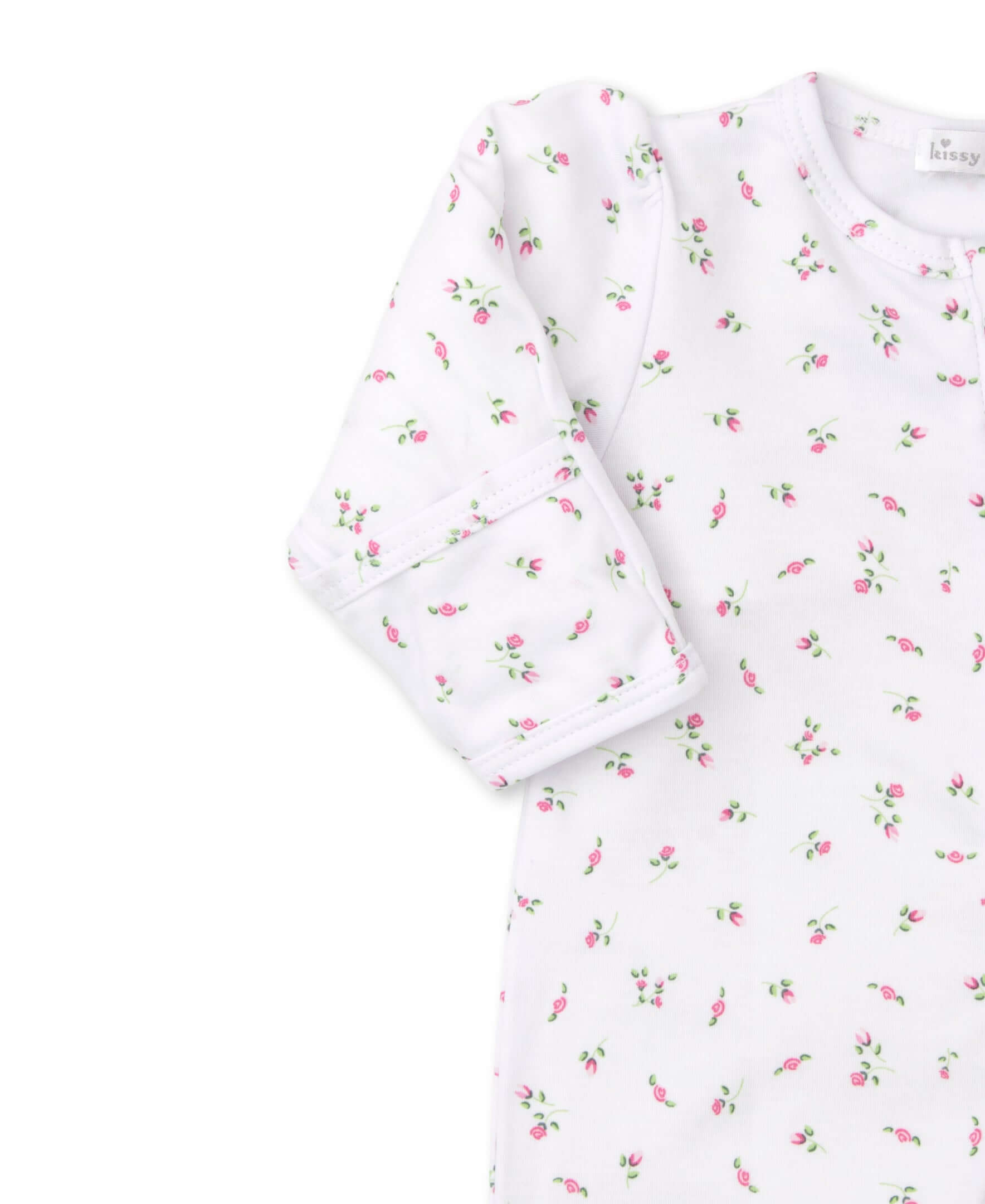 Garden Print Footie w/ Zip Ruffle - Born Childrens Boutique