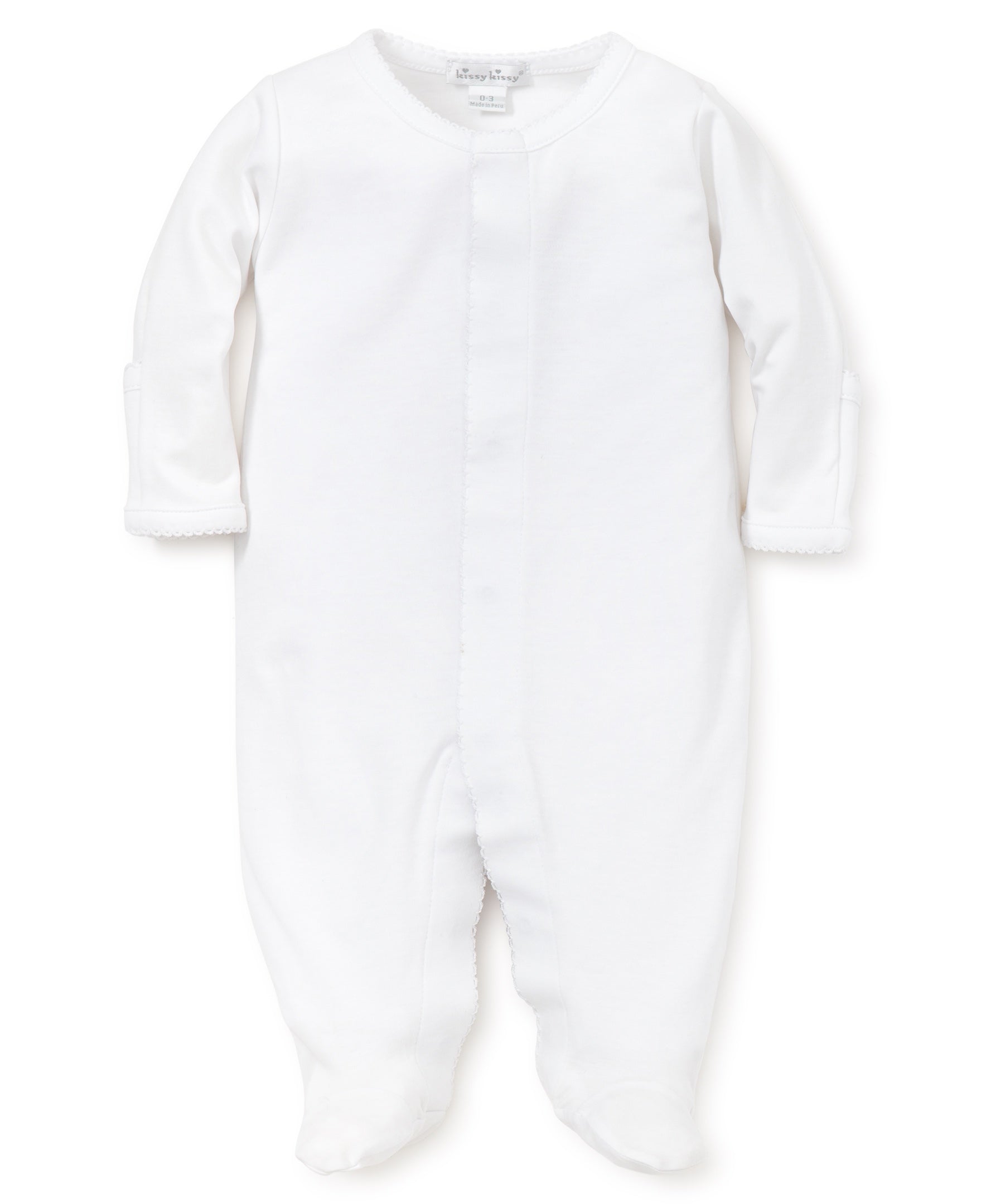 Basics Footie White Trim - Born Childrens Boutique