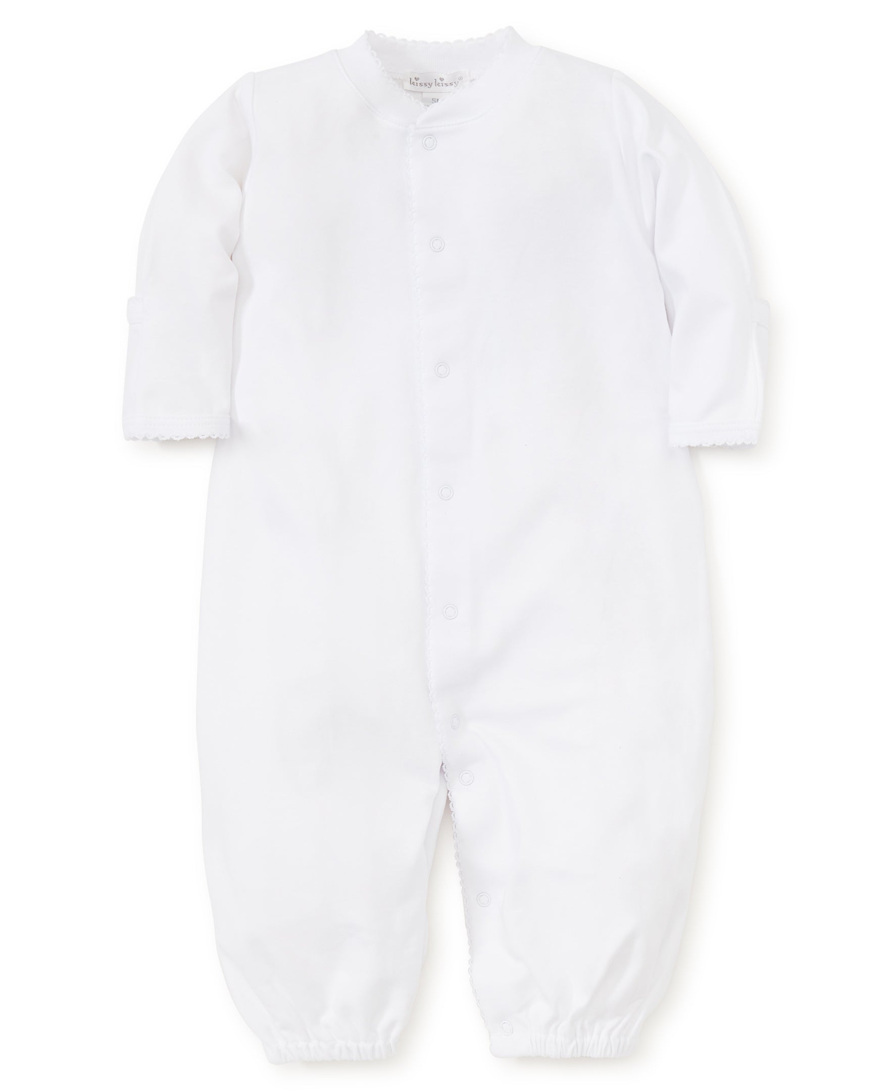 Basic Converter Gown White Trim - Born Childrens Boutique