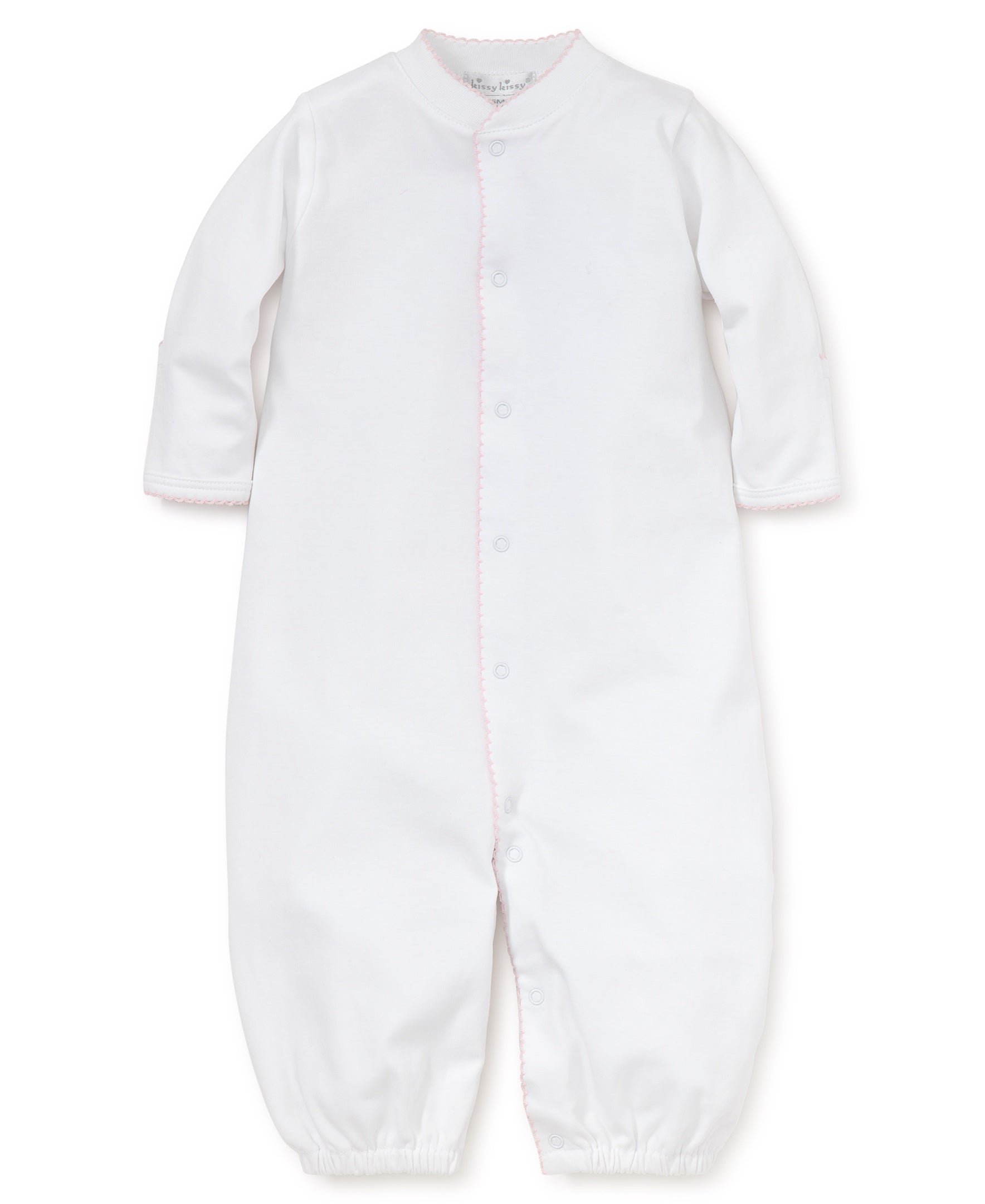 Basic Converter Gown Pink Trim - Born Childrens Boutique