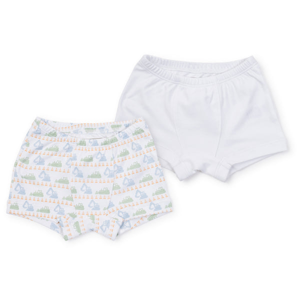 Pre-Order James Underwear Set Construction/White - Born Childrens Boutique