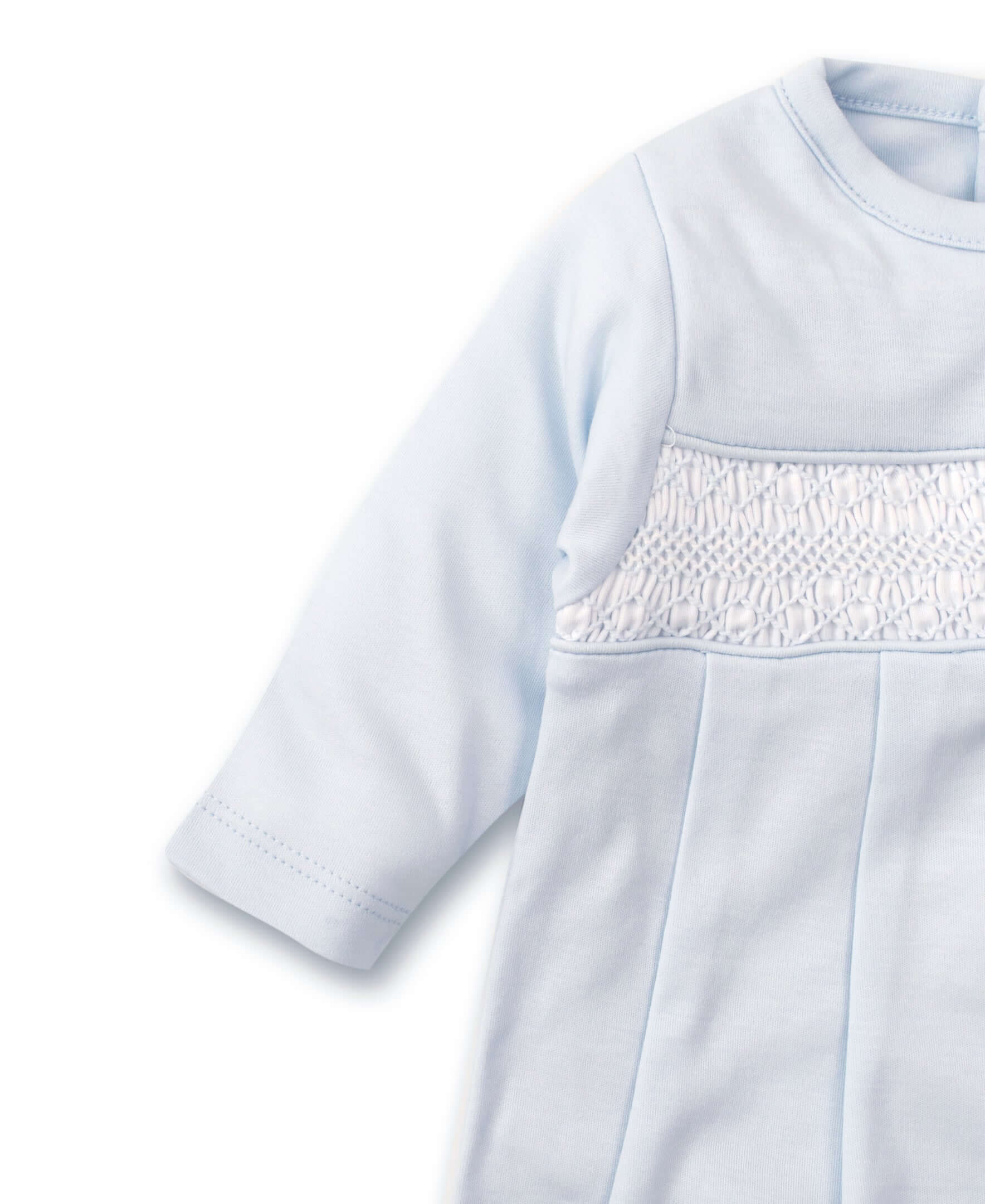 Charmed Blue Smocked Sack - Born Childrens Boutique