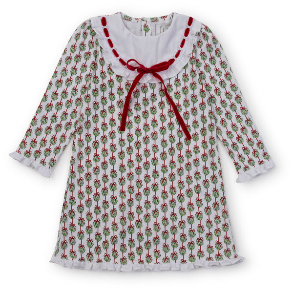 Pre-Order Emersyn Dress Merry Mistletoe - Born Childrens Boutique