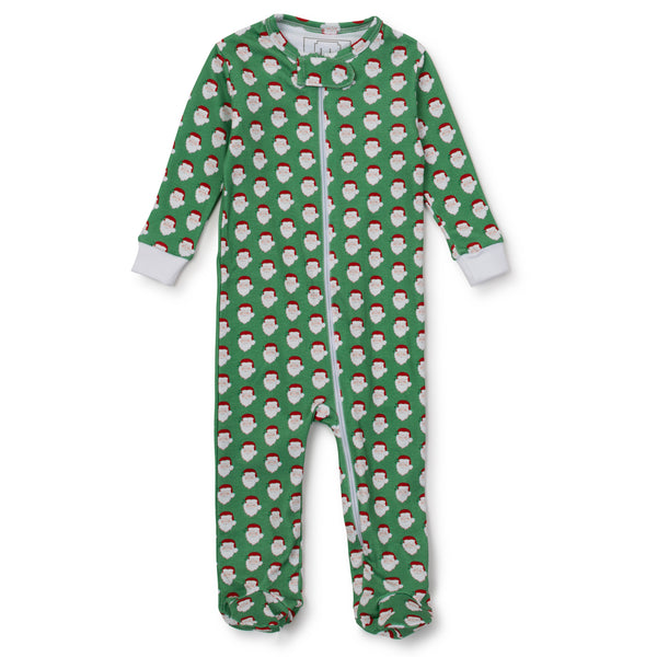 Pre-Order Parker Zipper Pajama Hey Santa - Born Childrens Boutique