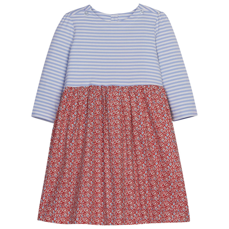 Rosie Dress Winterberry Red - Born Childrens Boutique