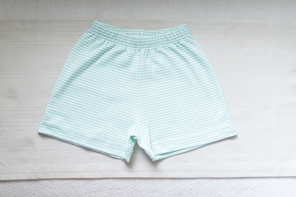 Conrad Shorts - Green Stripe - Born Childrens Boutique