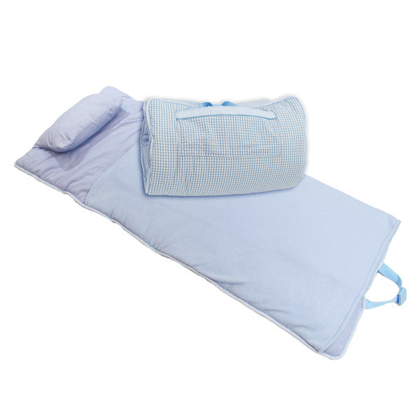 Oh Mint Blue Gingham Nap Roll - Born Childrens Boutique