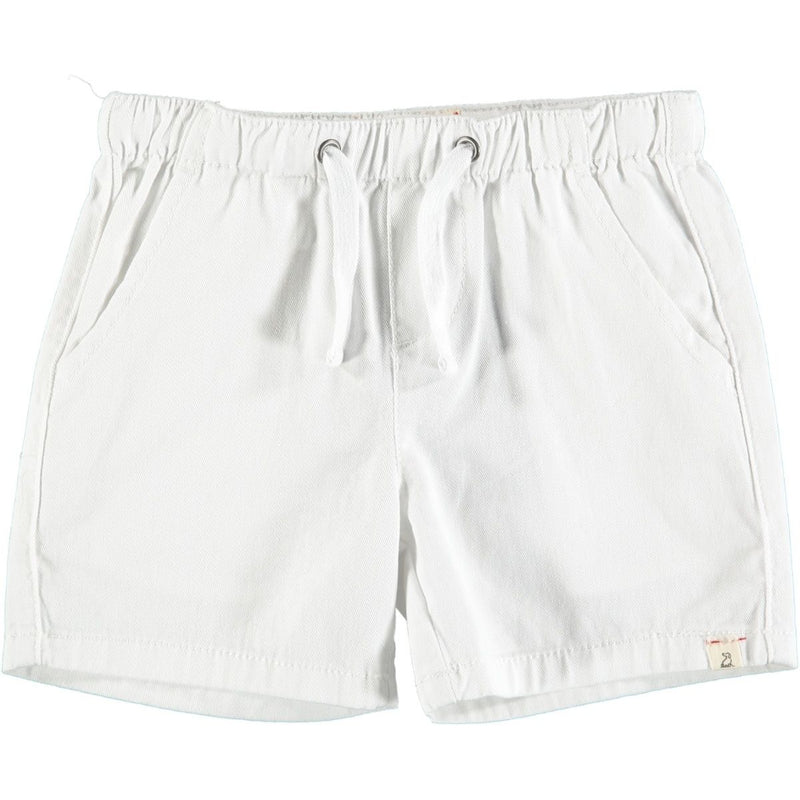Hugo White Twill Shorts - Born Childrens Boutique