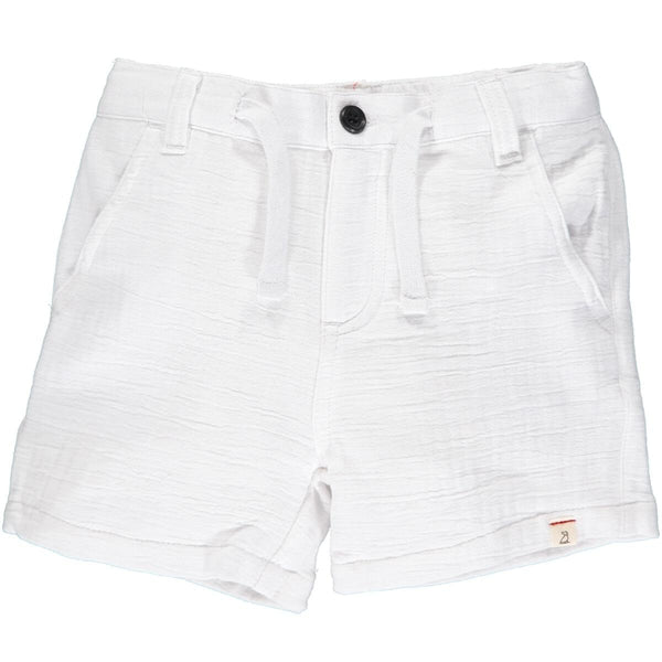 Crew White Gauze Shorts - Born Childrens Boutique