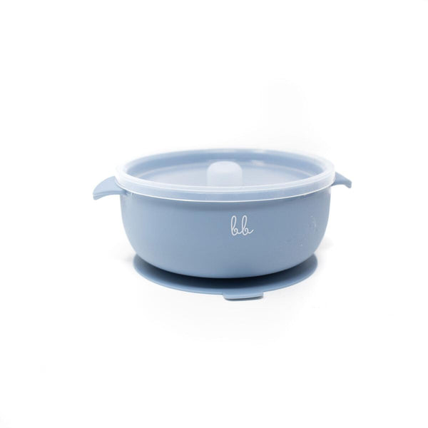Silicone Suction  Bowl, Slate - Born Childrens Boutique